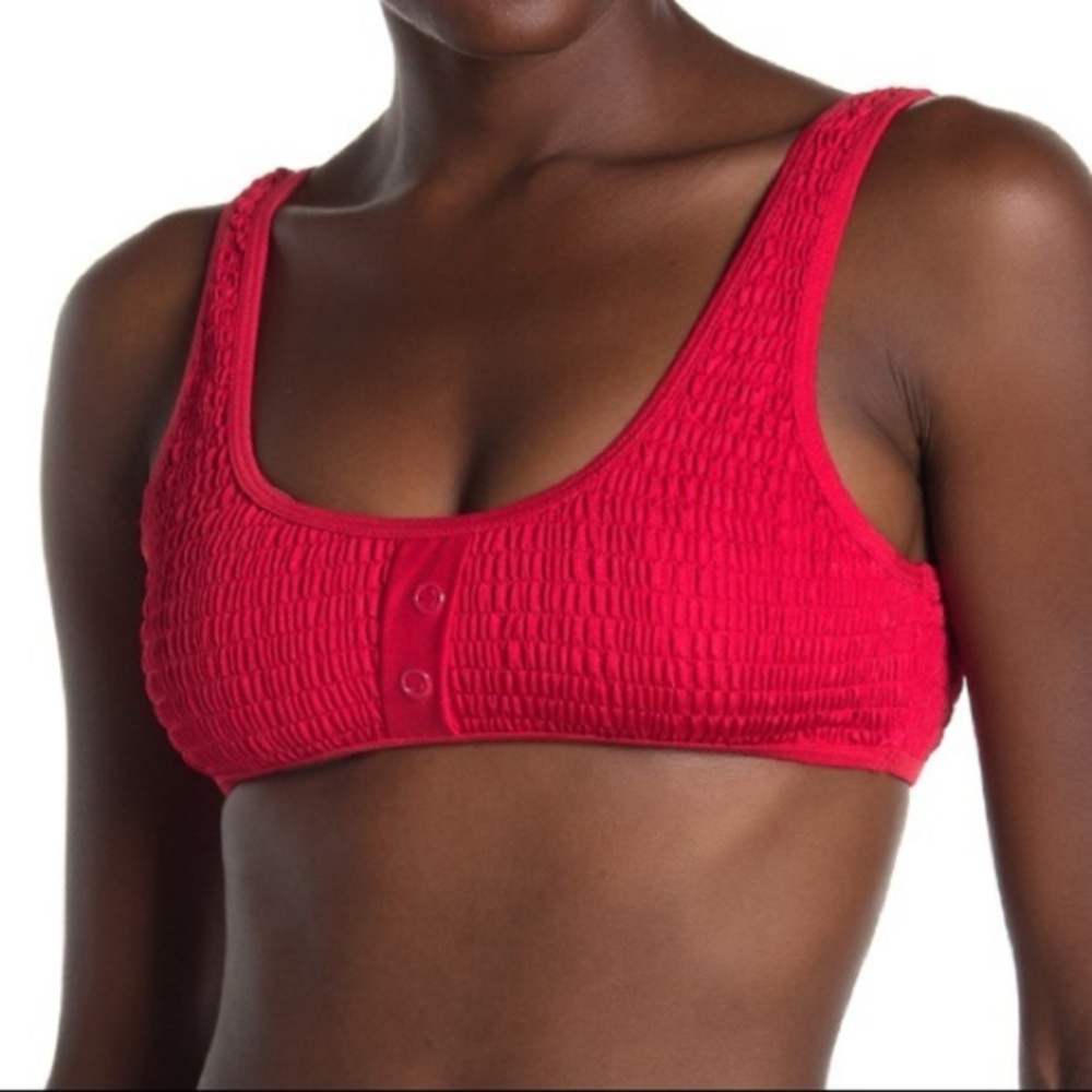 Kendall & Kylie Red Henley Style Bikini Set - Picture 7 of 9